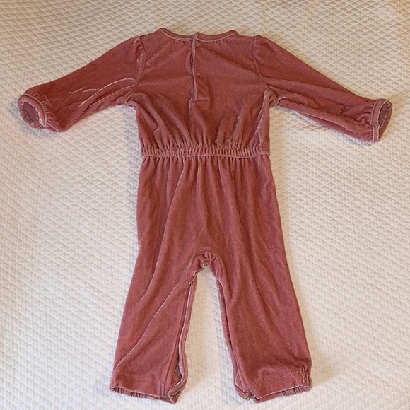 Pink Velour jumpsuit - Picture 2 of 4